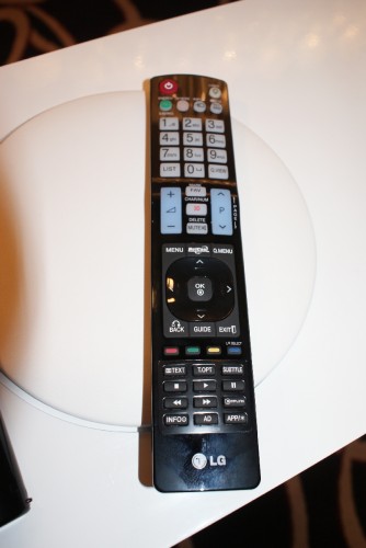 The remote, I must say, can be improved. Ugly square buttons at the top