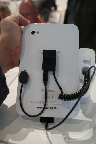 Check it out, iPad owners, there's a camera at the back - and front too.