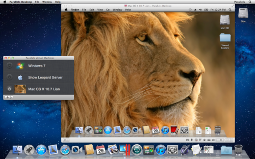 Parallels Desktop 7 for Mac - Lion as a guest OS