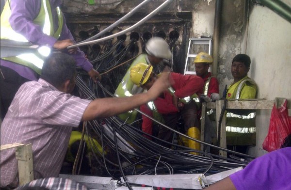 The aftermath at Bukit Panjang Exchange / Image Credit: TechGoondu