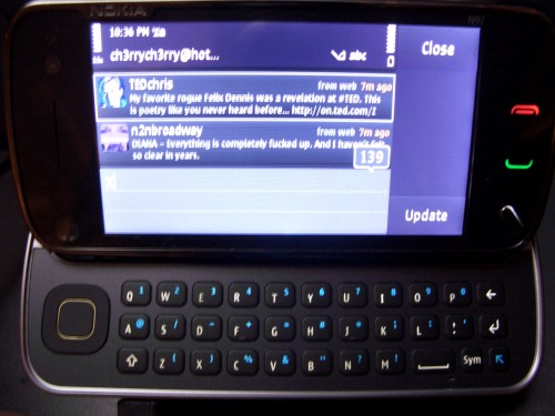N97's QWERTY keyboard 