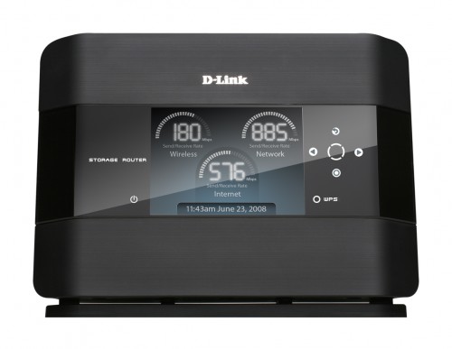 D-Link DIR-685 comes with the kitchen sink, sorry, an LCD screen