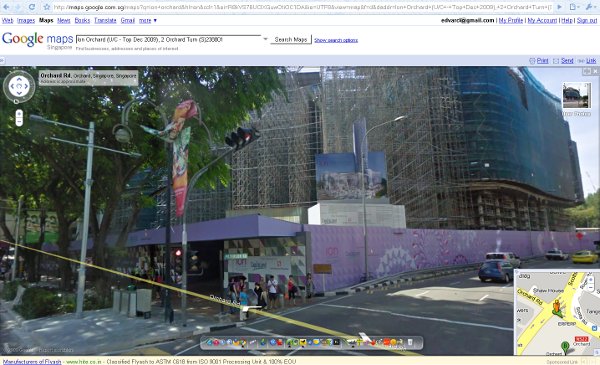 Google Streetview Singapore at ION Orchard