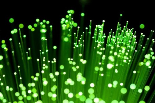 fiber optics close-up