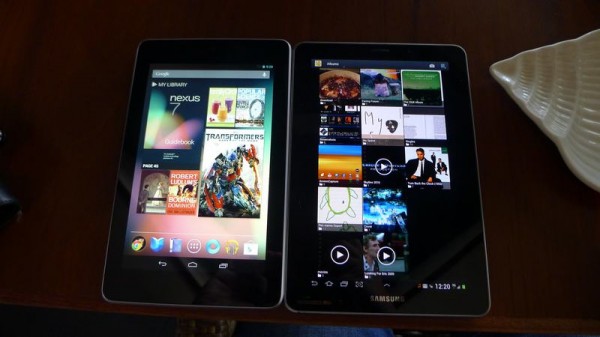 Google Nexus 7-11 Google Nexus 7 compared to the Samsung Galaxy Tab 7.7