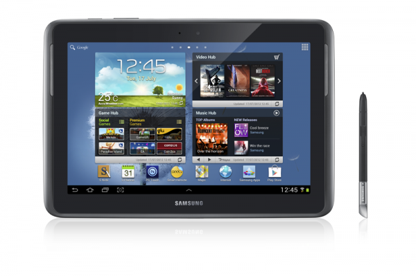 Samsung GALAXY Note 10.1 LTE - Deep Grey (Front)