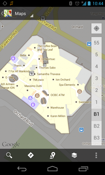 Google Maps Ion Orchard floorplan