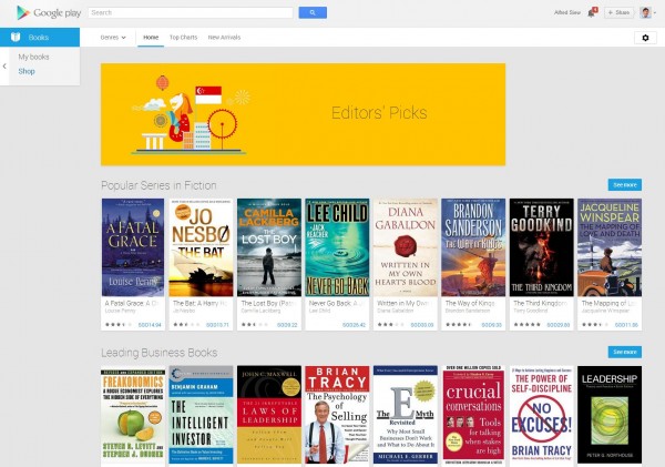 Google Play - Books in SIngapore