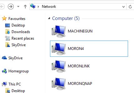 see workgroup computers windows 10