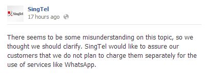 singtel facebook