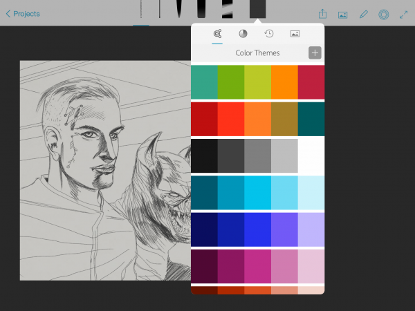 Sketch comes with built-in Color Themes, and themes you can customise yourself. 