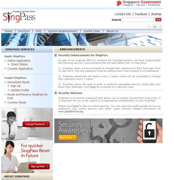 singpass screenshot