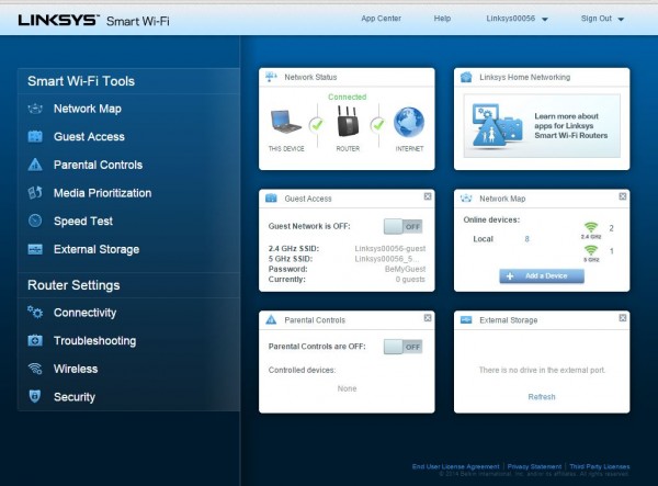 linksys UI