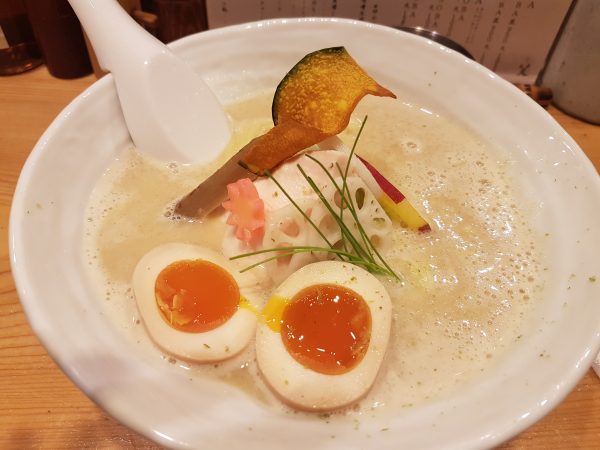 A bowl of the chicken-based soup noodles at the popular Ginza Kagari in Tokyo. PHOTO: Alfred Siew
