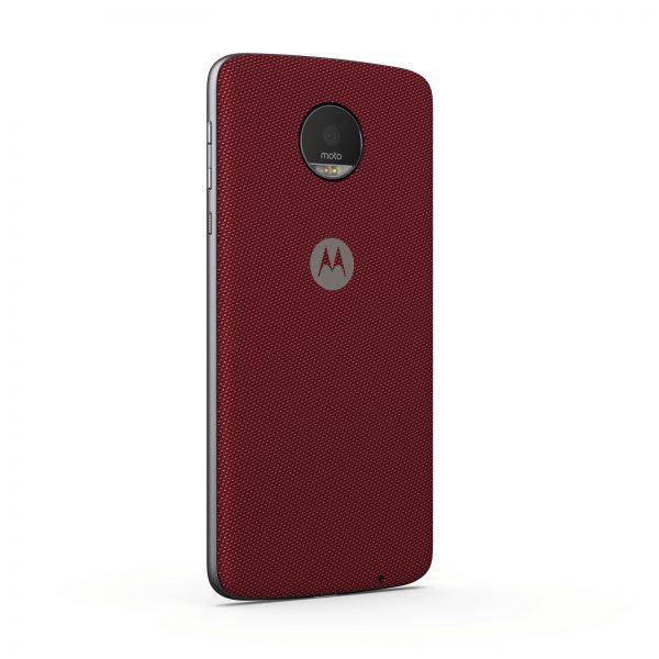 Moto Z with a snap-on back cover. PHOTO: Handout