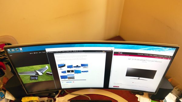 LG's 34UC98 has an ultrawide screen is slightly curved, promising more immersive experiences. PHOTO: Alfred Siew