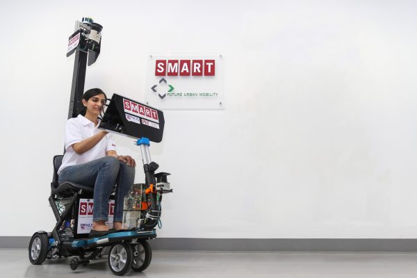 The self-driving electric scooter developed by the Singapore-MIT Alliance for Research and Technology (SMART). PHOTO: SMART