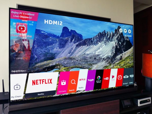 The interface from LG is easy to use with large menu items. PHOTO: Alfred Siew