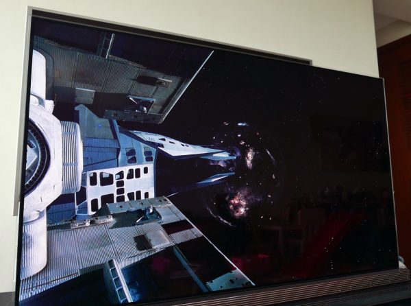 Interstellar may be the best movie to show off the deep blacks and excellent contrasts on an OLED screen. PHOTO: Alfred Siew