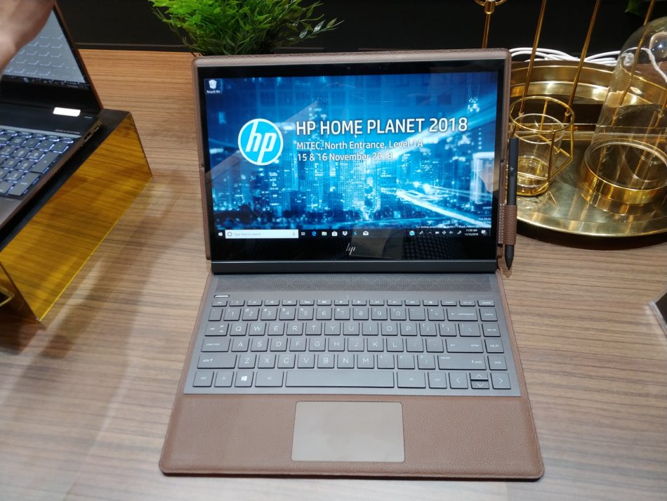 Hands on HP Spectre Folio has leather but it's also a serious