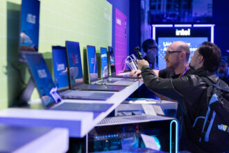 At CES 2025 in Las Vegas, Intel offered a preview of PCs powered by the latest Intel Core Ultra processors. PHOTO: Intel Corporation