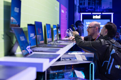 At CES 2025 in Las Vegas, Intel offered a preview of PCs powered by the latest Intel Core Ultra processors. PHOTO: Intel Corporation